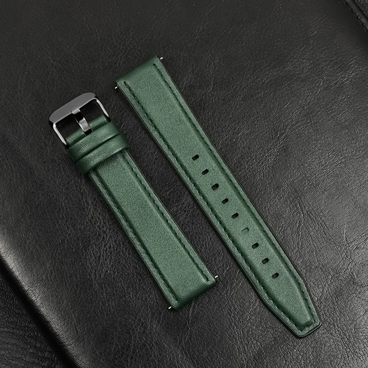 Silicone Leather Strap for Huawei Watch GT4 5Pro 13 Silicone Leather Strap for Huawei Watch GT4 5Pro - Image 13