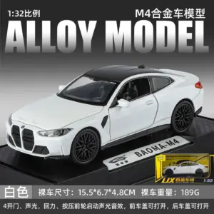 1:32 BMW M4 Diecast Model Car with Lights 15 S28637fd11aae44fea823bbe765768426t