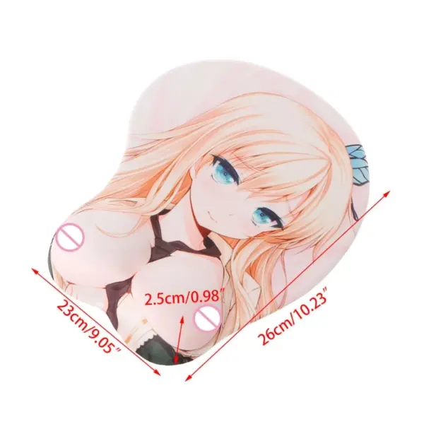 3D Silicone Anime Mouse Pad with Wrist Support - Image 6
