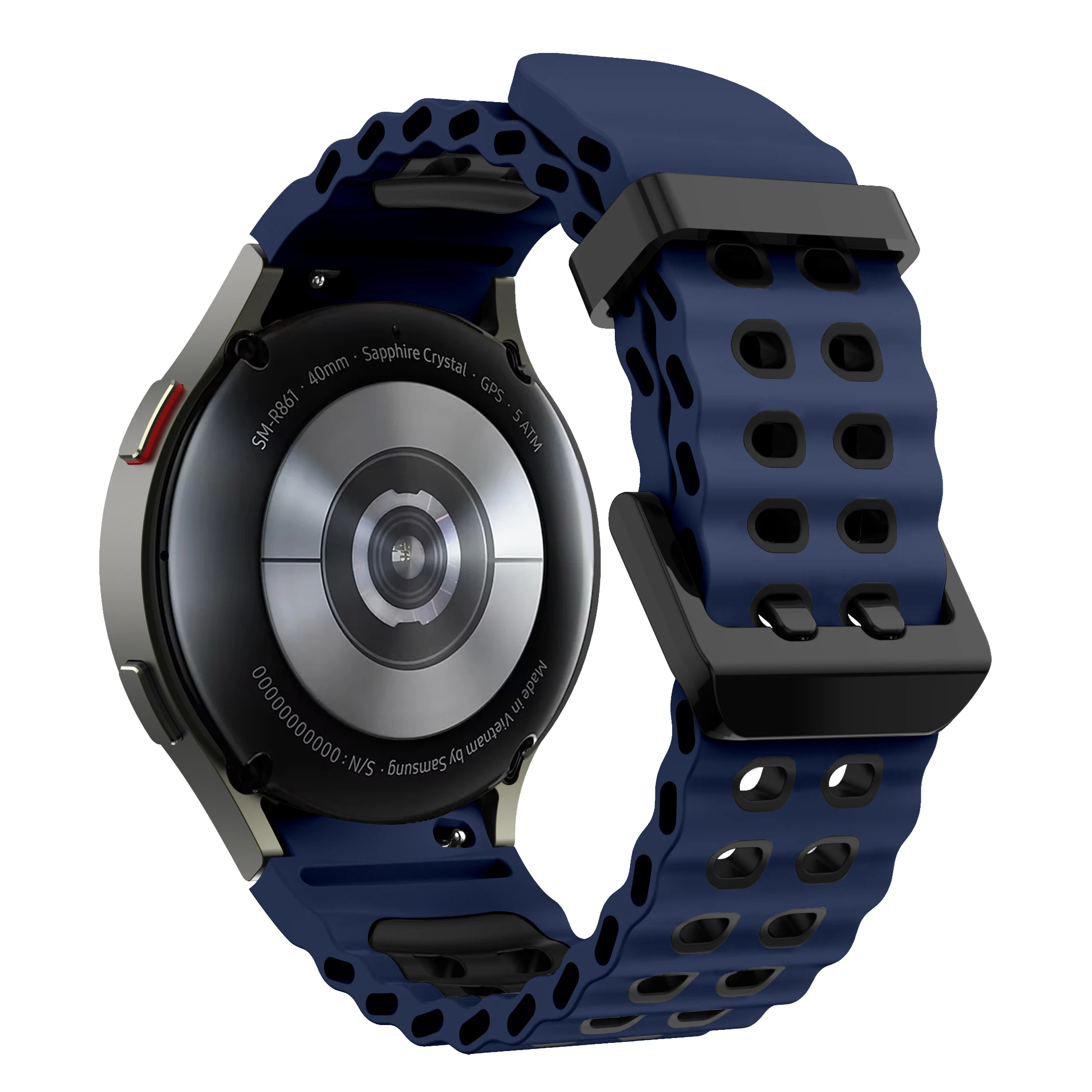 Two-Tone Silicone Strap for Samsung Galaxy Watch 17 Two-Tone Silicone Strap for Samsung Galaxy Watch - Image 17