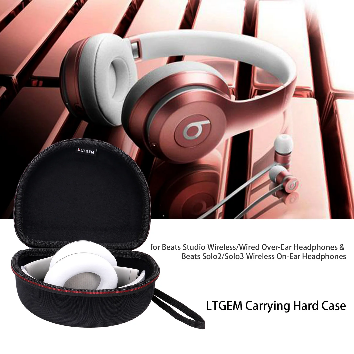 Protective Hard Case for Sony MDR7506 Headphones 6 Protective Hard Case for Sony MDR7506 Headphones - Image 6