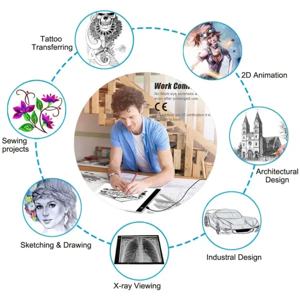 A4 Level Adjustable LED Drawing Tablet - Image 5