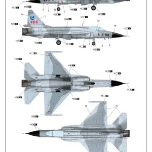 1/72 Chinese FC-1 Fierce Dragon Prototype Aircraft Model Kit 15 S291a4b3c18cb44c29e0cf62bec6507fcL