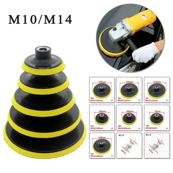3/4/5/6/7 Inch Hook and Loop Backing Pad Disc Holder - Image 6