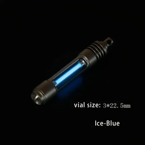 Titanium Luminous Keychain Light with Vial - Image 8