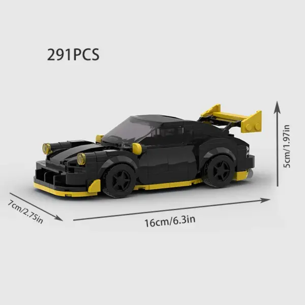 Stylized Building Block Toy Car - Image 35