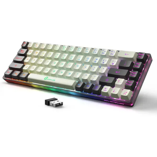 Wireless Rechargeable Gaming Keyboard 68 Keys - Image 10