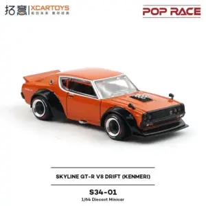 POP RACE 1:64 SKYLINE GT-R V8 Drift Car Model 9 S2a4ea213565745f4b2d5f935b991960ce