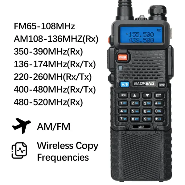 Baofeng M-5R Long-Range Walkie Talkie with 3800mAh Battery - Image 3