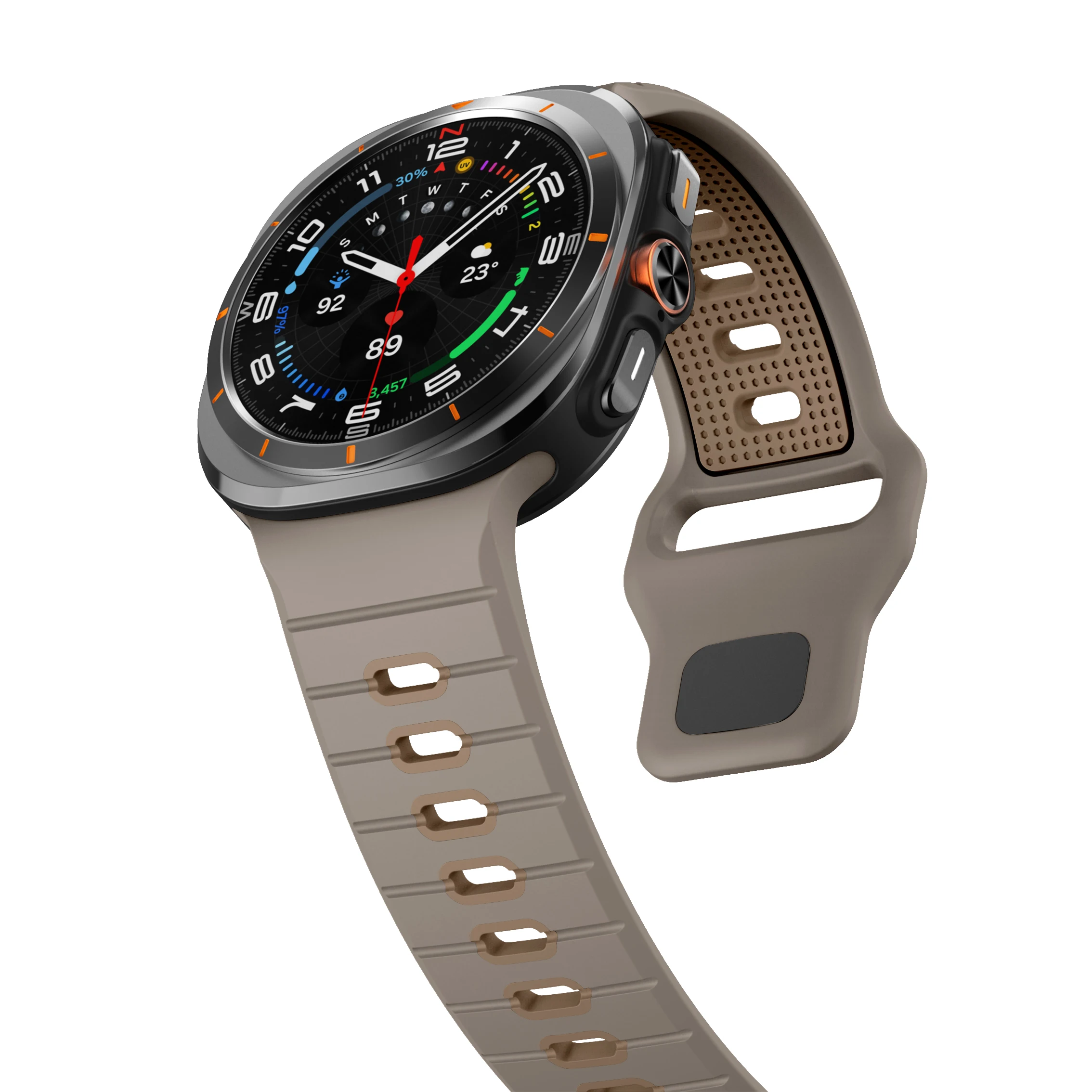Two-Tone Silicone Strap for Galaxy Watch Ultra 7 Two-Tone Silicone Strap for Galaxy Watch Ultra - Image 7