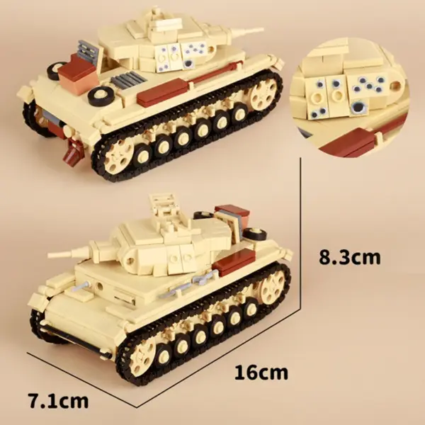 WW2 German Tank Building Block Set SDKFZ. 2 Half Track - Image 4