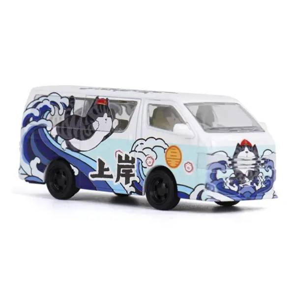 1/64 Scale Alloy 2010 Hiace MPV Model Van - Image 5