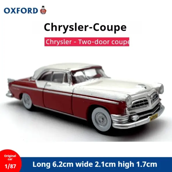 Oxford 1:87 1955 Chrysler Coupe Diecast Model - Image 6