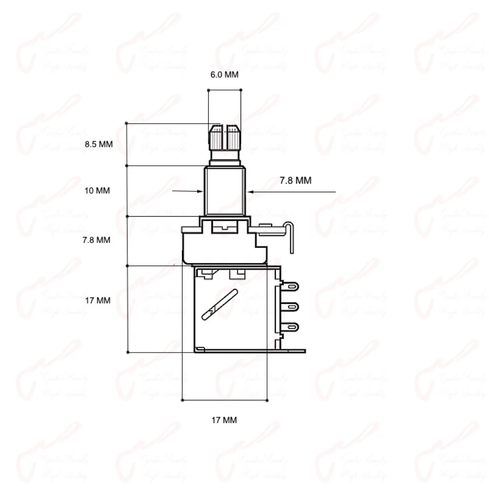 Alpha Push Pull Potentiometer 25K/50K/250K/500K 6 Alpha Push Pull Potentiometer 25K/50K/250K/500K - Image 6