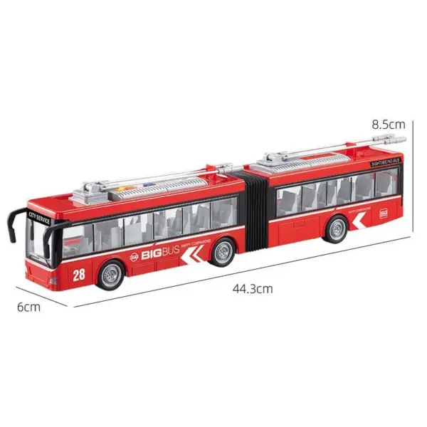 Large Inertia Double-Layer Sightseeing Bus Toy for Boys - Image 9