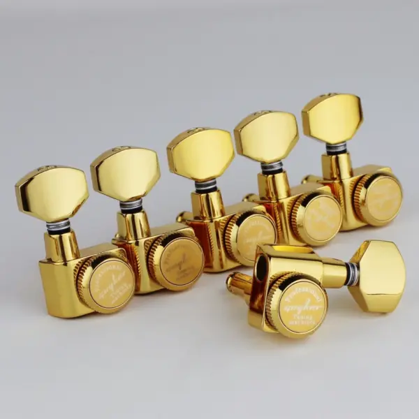 GUYKER 6R Gold Locking Guitar Tuning Machines - Image 2