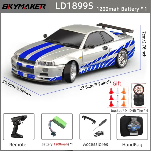 Skymaker LD1899 1/18 RC Drift Car - Image 14