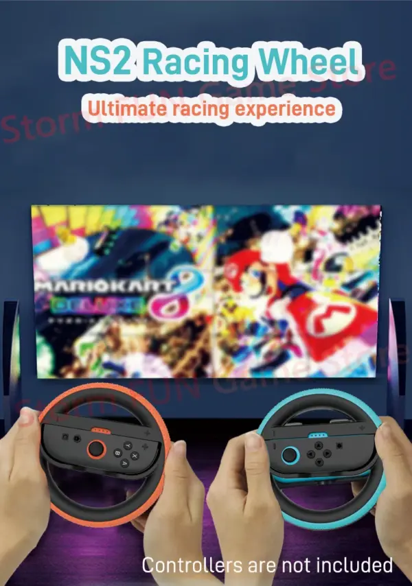 Switch Joy Con Racing Wheel Set for Mario Kart - Image 2