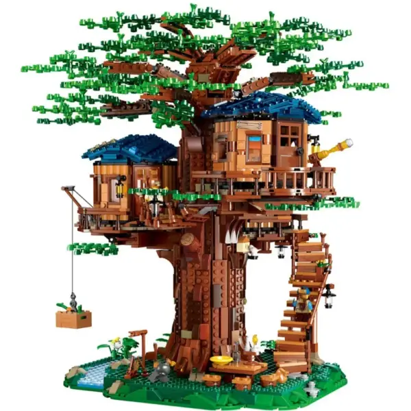 All Seasons Treehouse City Building Blocks Set - Image 2