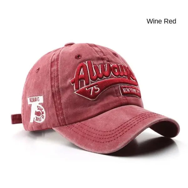 Summer Unisex Cotton Baseball Cap with Letter Embroidery - Image 15