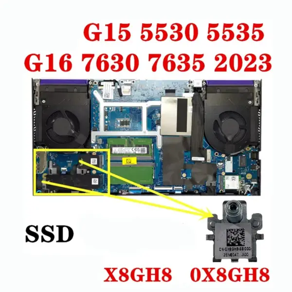 Laptop M2 SSD Bracket with Heatsink for Dell - Image 5
