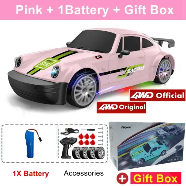 4WD RC Drift Car with LED Lights and Remote - Image 18