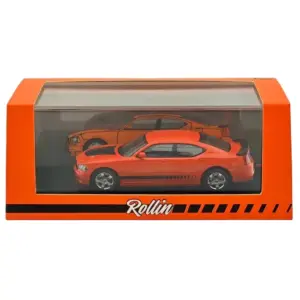 Rollin 1/64 Orange Charger Diecast Model Car