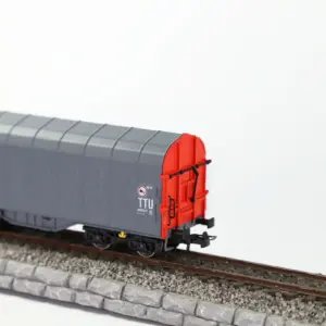 Evemodel HO Scale Covered Coil Wagon C8762 18 S2dd911c7839443968a7c7ff8c5c4121fF
