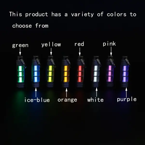 Luminous Titanium Alloy Signal Light Keychain - Image 3
