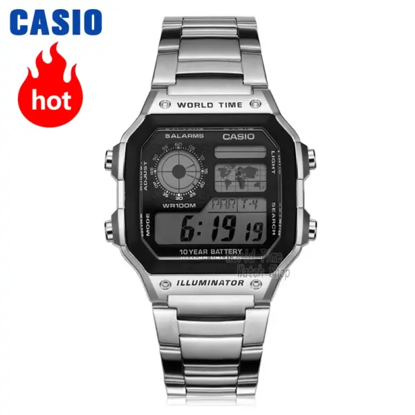 Casio Digital Wristwatch with World Time Feature - Image 2