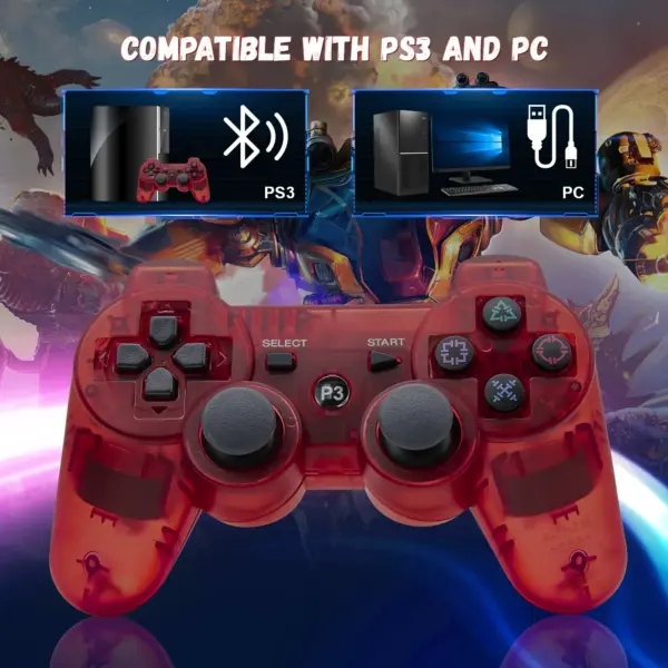 Wireless PS3 Controller Bluetooth Gamepad - Image 5