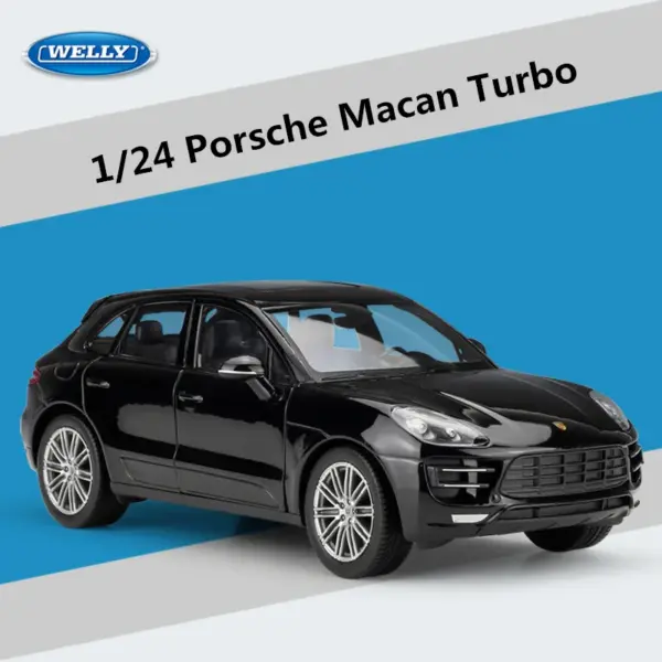 1:24 Porsche Macan Turbo Diecast Model Car - Image 7