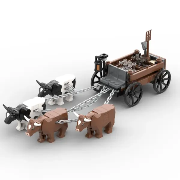 Medieval Carriage Building Blocks Kit for Adults - Image 3