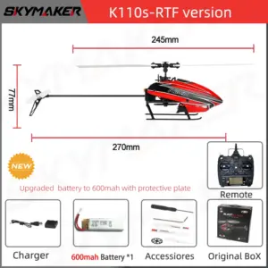 WLtoys XK K110s RC Helicopter 6CH Brushless Drone 22 S3031953c68a249c3b5635d9f0d519cc9f