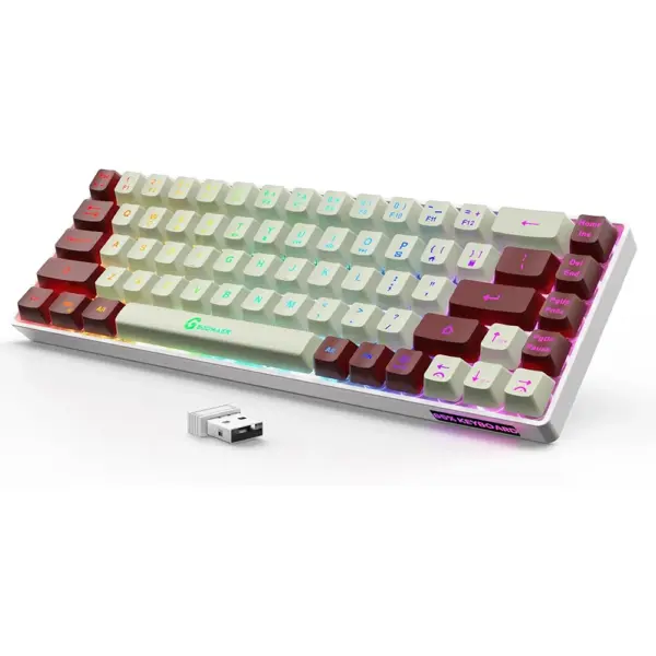 Wireless Rechargeable Gaming Keyboard 68 Keys - Image 12