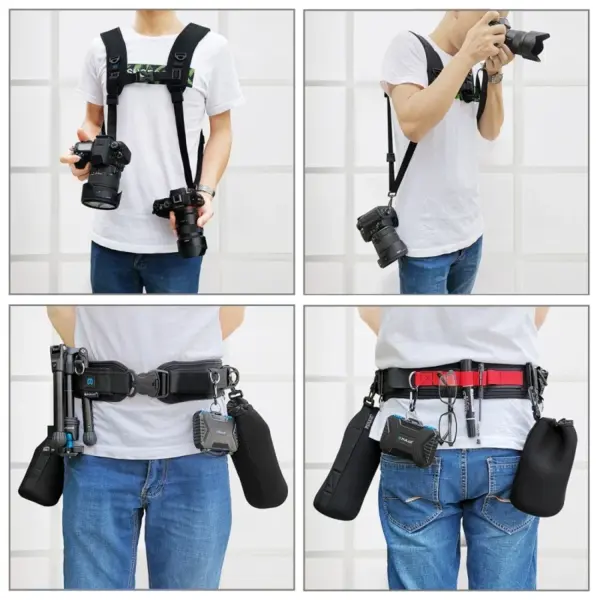 PULUZ 2 in 1 Camera Straps Kit Bundle - Image 6