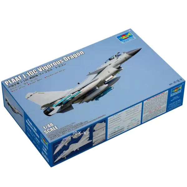 1/48 PLAAF J-10C Vigorous Dragon Fighter Model Kit - Image 2