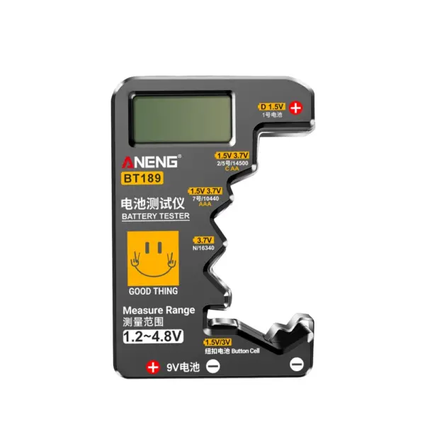 BT189 9V & Button Battery Tester with LCD Display - Image 9