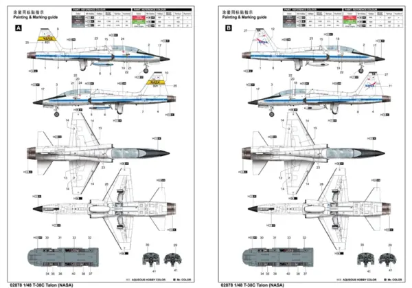 US NASA T-38C Talon Jet Model Kit 1:48 Scale - Image 5