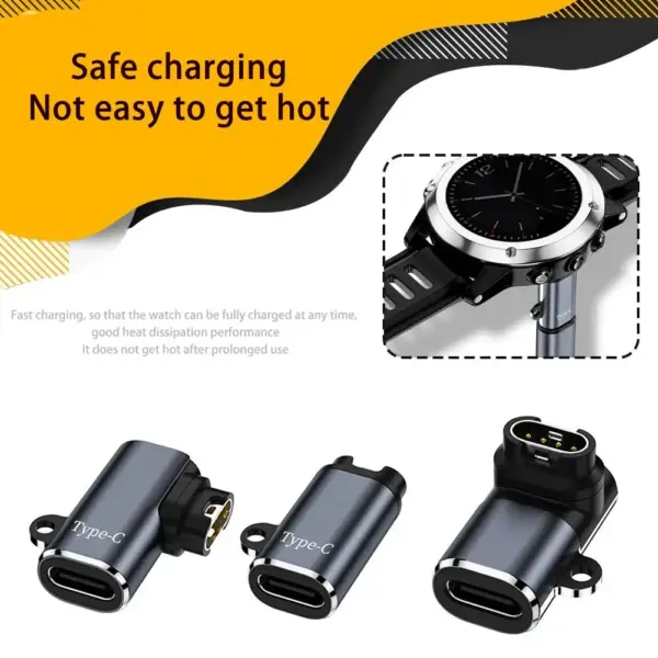 Type C Charger Adapter for Garmin Fenix Series - Image 2