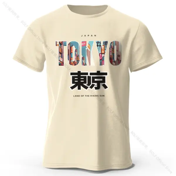 Tokyo Printed Cotton Casual T-Shirt for Men and Women - Image 11