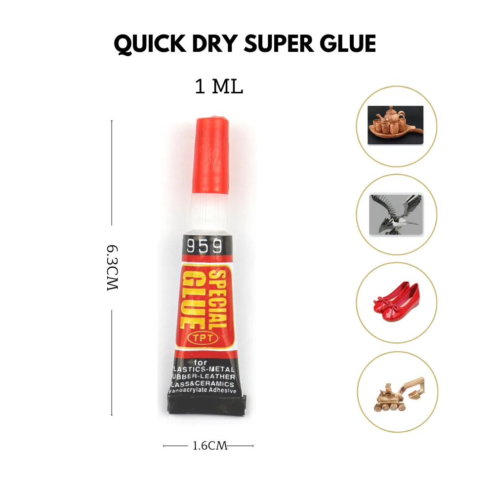 502 Instant Strong Liquid Super Glue for Metal Plastic Glass 5 502 Instant Strong Liquid Super Glue for Metal Plastic Glass - Image 5