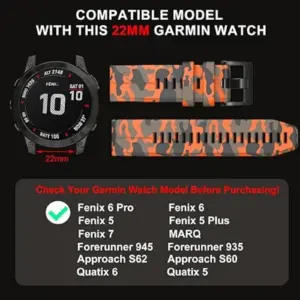Garmin Fenix 6/7 Pro QuickFit Silicone Strap 32 S325136f50d5a4d9dbfe25a64422825cav