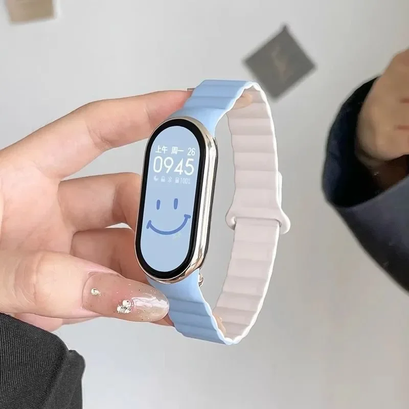 Magnetic Silicone Strap for Xiaomi Mi Band 8 and 9 16 Magnetic Silicone Strap for Xiaomi Mi Band 8 and 9 - Image 16
