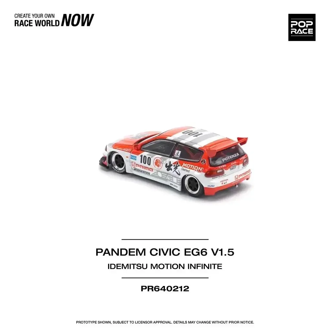 POP RACE Honda Civic EG6 1:64 Diecast Model 11 POP RACE Honda Civic EG6 1:64 Diecast Model - Image 11