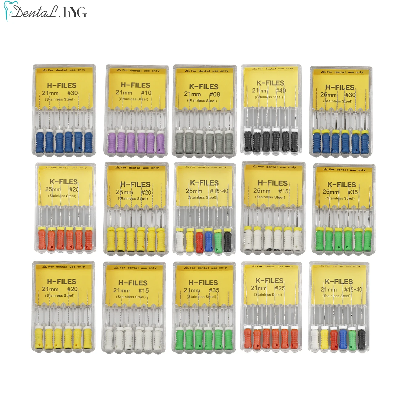 Stainless Steel Dental K-Files 6-Pack 2 Stainless Steel Dental K-Files 6-Pack - Image 2