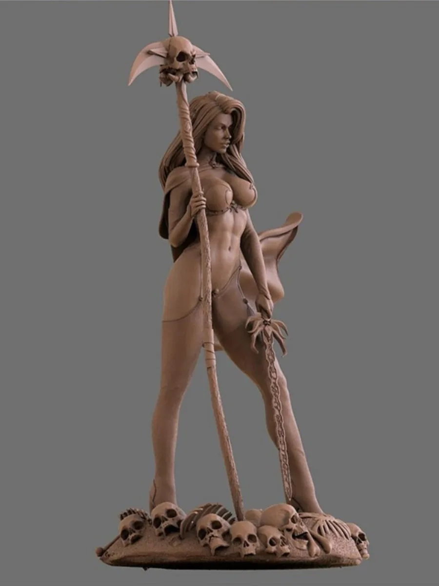 Lady Death 1/24 Resin Miniature Model Kit 3 Lady Death 1/24 Resin Miniature Model Kit - Image 3