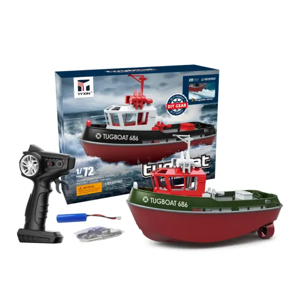 Remote Control RC Tugboat Model 1/72 Scale - Image 7