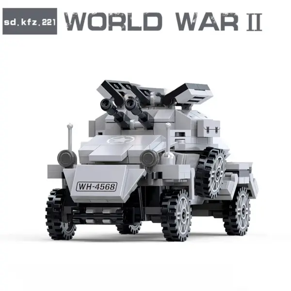 WWII M3A1 Half-Track Military Block Model - Image 3