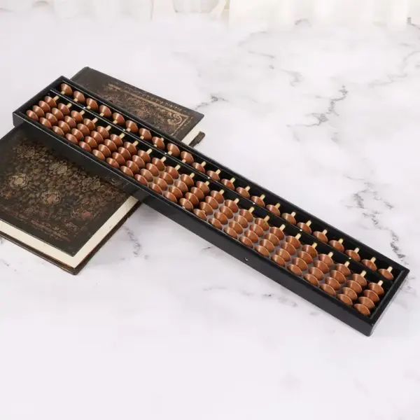 Portable Wooden Soroban Abacus 23 Columns - Image 4